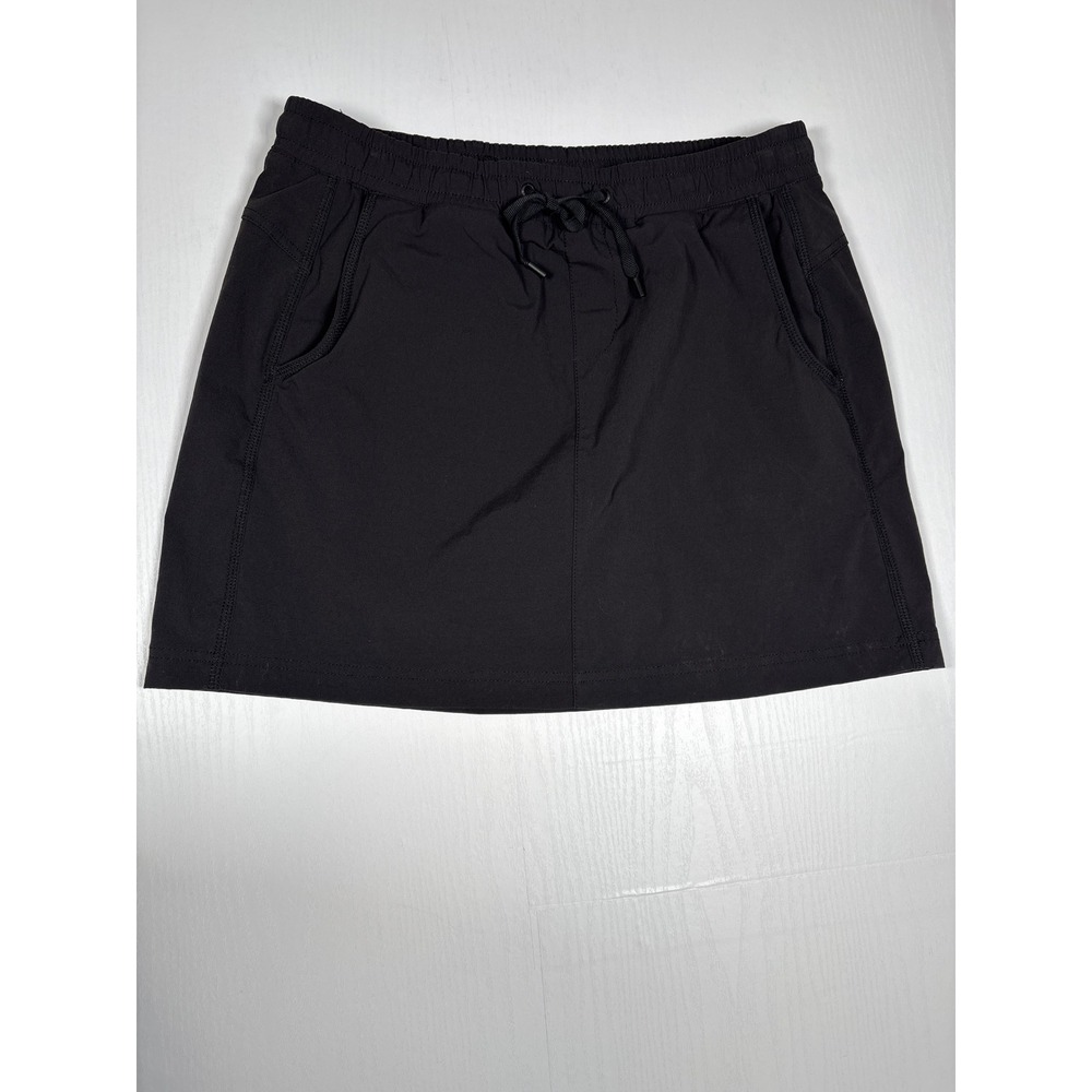 Eddie Bauer Travex Skort‎ Womens 8 Black Hiking Travel Athletic Built-in Shorts